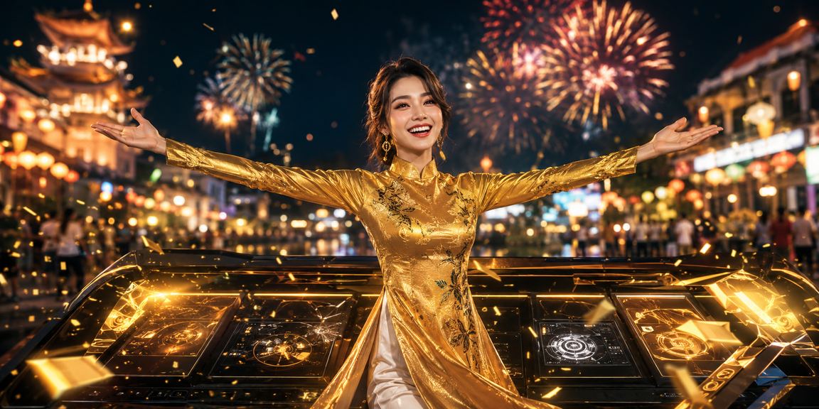 Người dùng Phú Quốc trong trang phục áo dài tham gia đặt cược esports trực tuyến vui vẻ